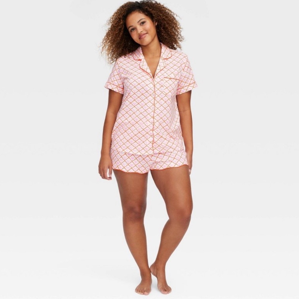 Roller Rabbit Pink Diamond Pajama Set